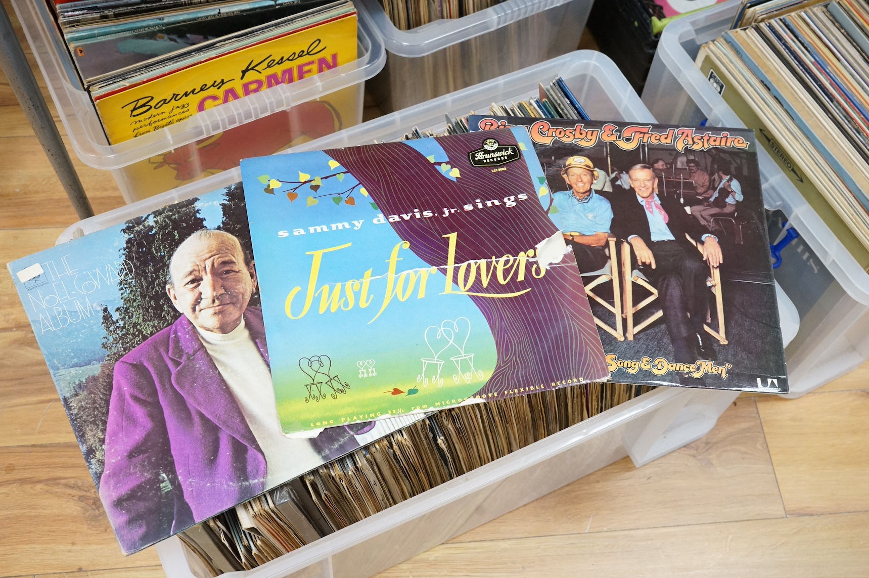 A large collection of LPs and 45 rpm records. Condition - varies